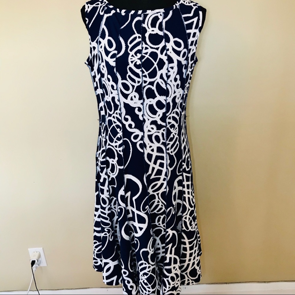 2/$20 Blue and White Print Dress! - Picture 5 of 6